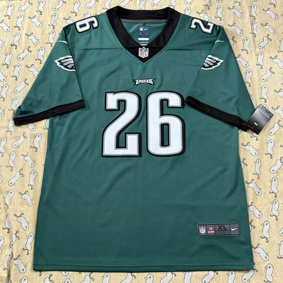 Philadelphia Eagles Dark Green Nfl Jersey #26 Barkley - Picture 4 of 8